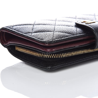 Chanel Caviar Quilted Zipped Pocket Wallet Black 9 of 19