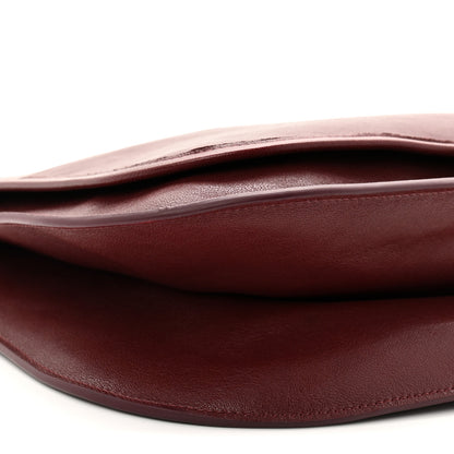 Celine Shiny Lambskin Soft Triomphe Besace Bag Syrah 8 of 10