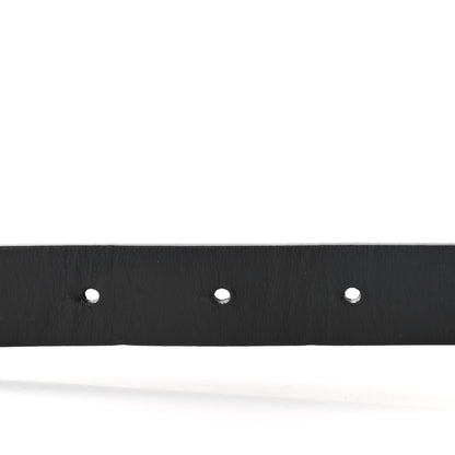 Chanel Calfskin Crystal Peace Sign Emoji Belt 75 30 Black 3 of 7