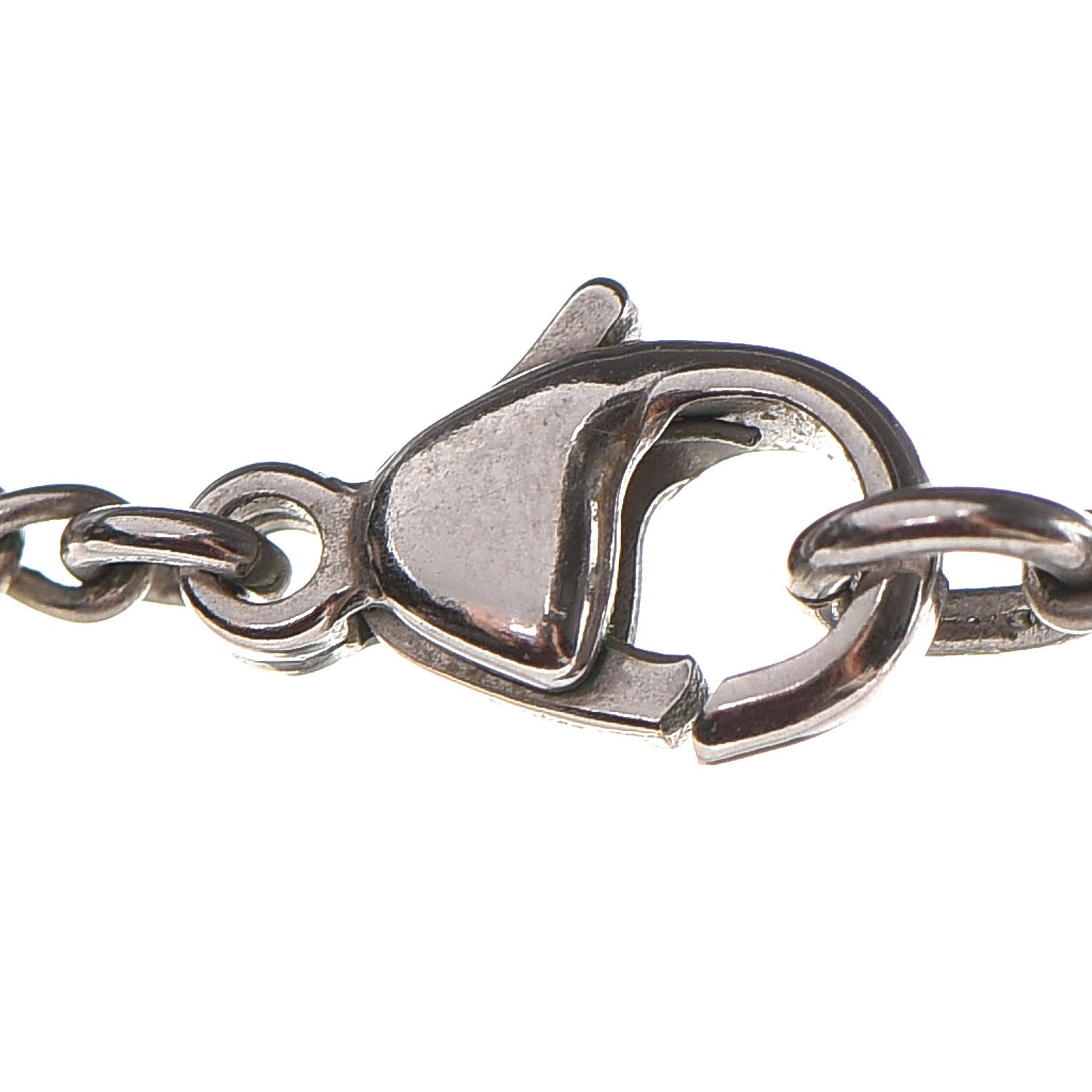Pearl Ribbon CC Bow Necklace Black