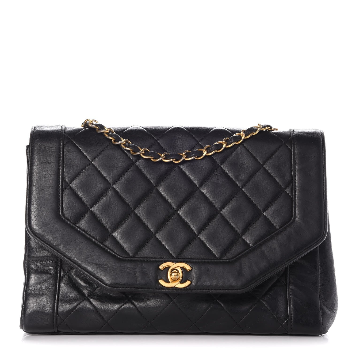 Chanel Lambskin Quilted Medium Single Flap Black 1 of 11