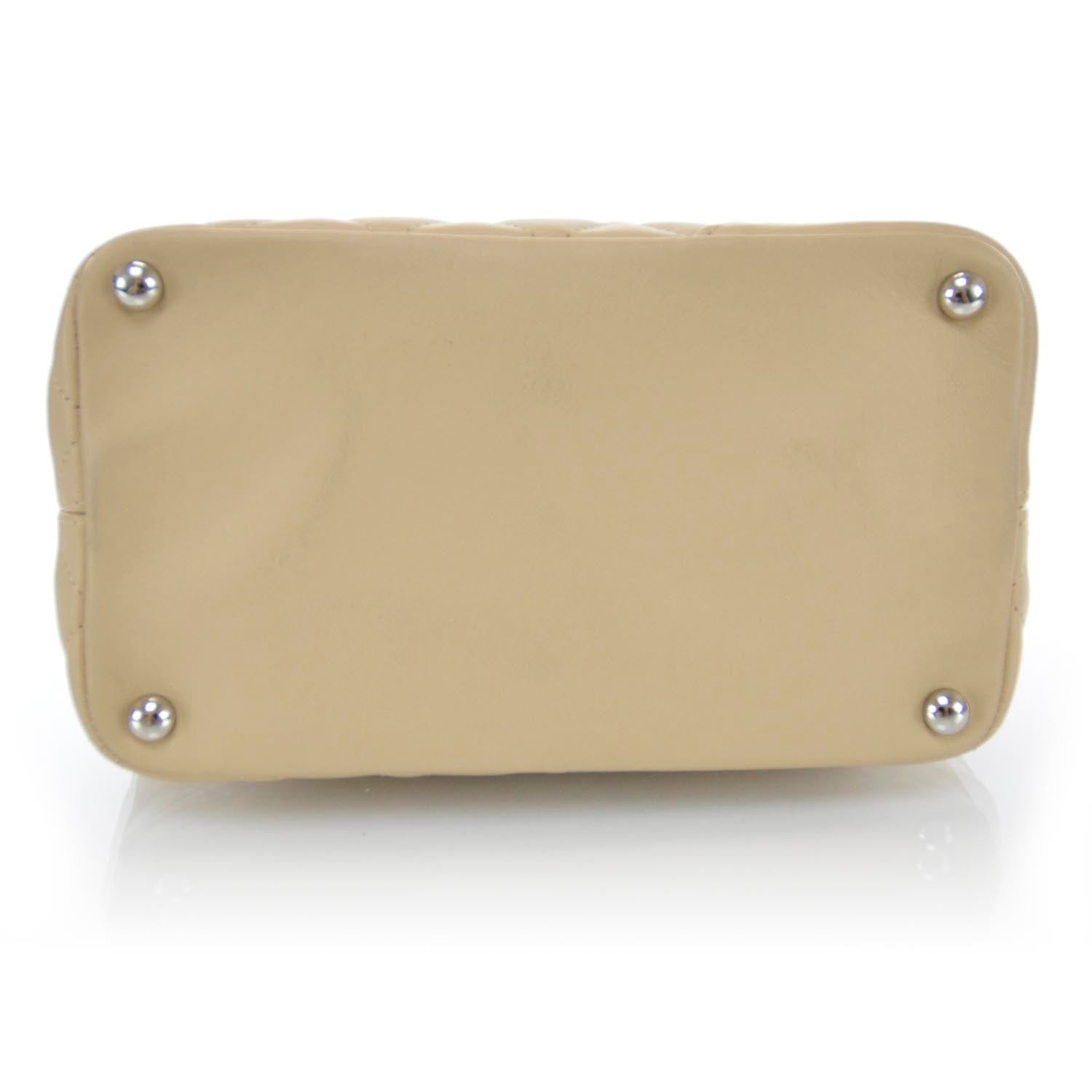Chanel Calfskin Quilted Medium Cambon Tote Beige 8 of 11