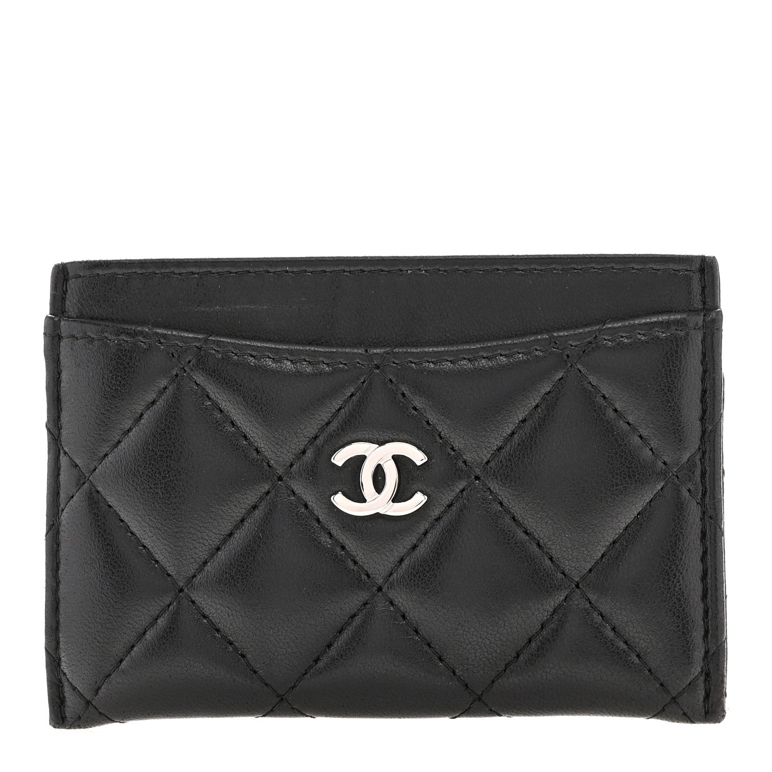 Chanel Lambskin Quilted Card Holder Black 1 of 9