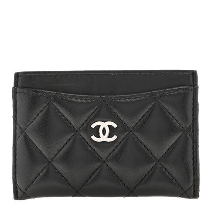 Chanel Lambskin Quilted Card Holder Black 1 of 9