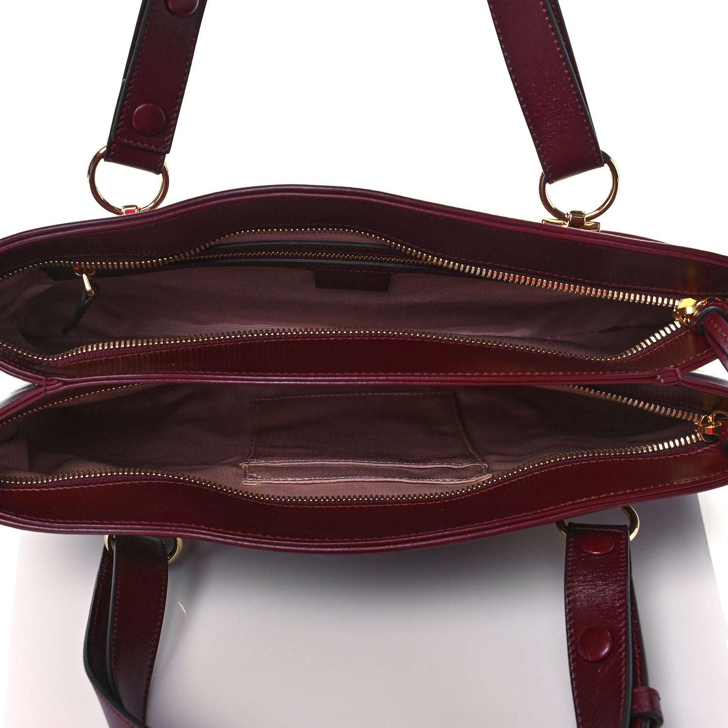 Gucci Vitello Palmellato Lux Large Arli Top Handle Bag Vintage Bordeaux 5 of 11