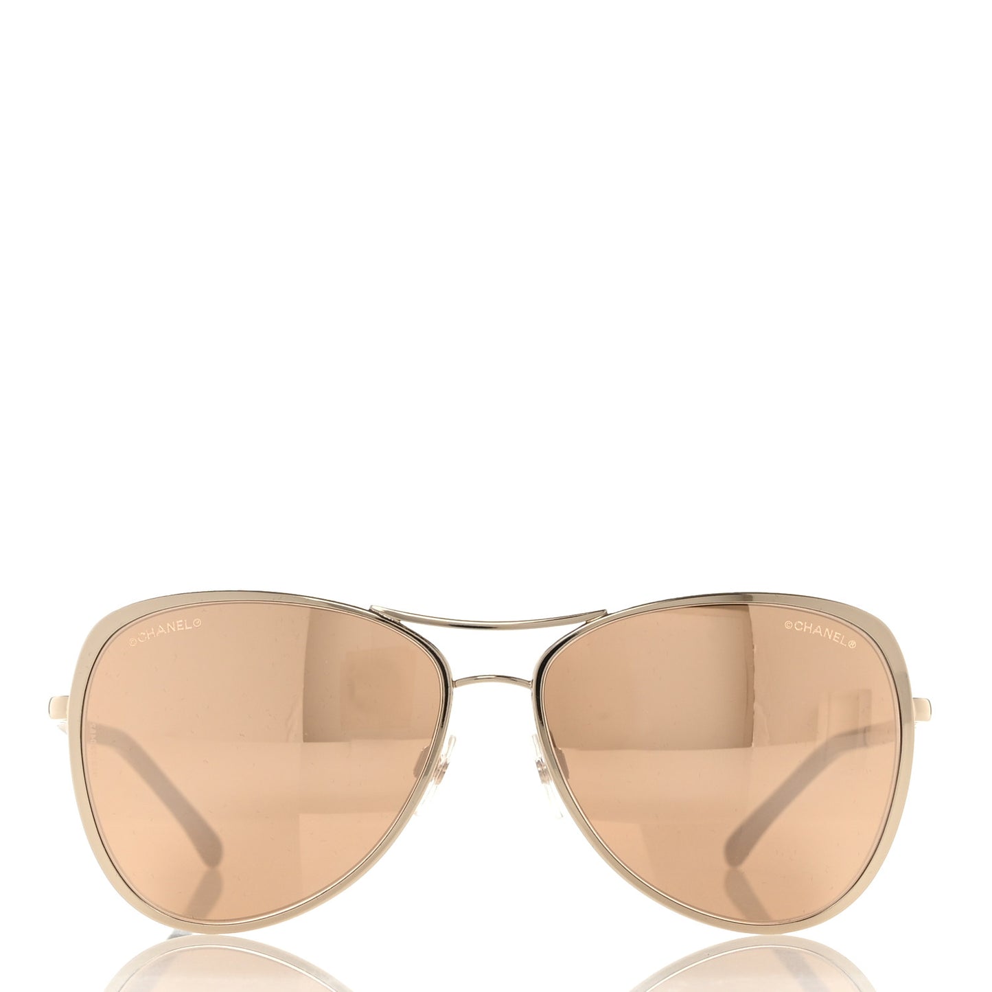 Mirrored Pilot Summer Sunglasses 4223 Gold