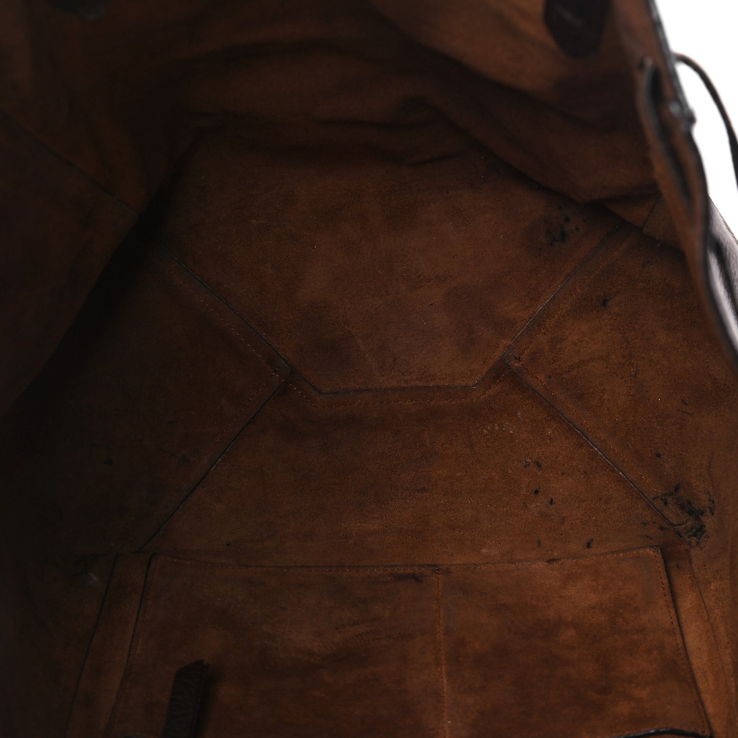 Soft Grained Calfskin Small Belt Cabas Phantom Brown