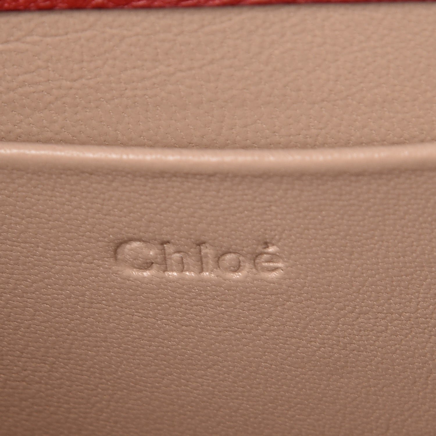 Chloe Calfskin Small Nile Bracelet Minaudiere Bag Dahlia Red 8 of 8