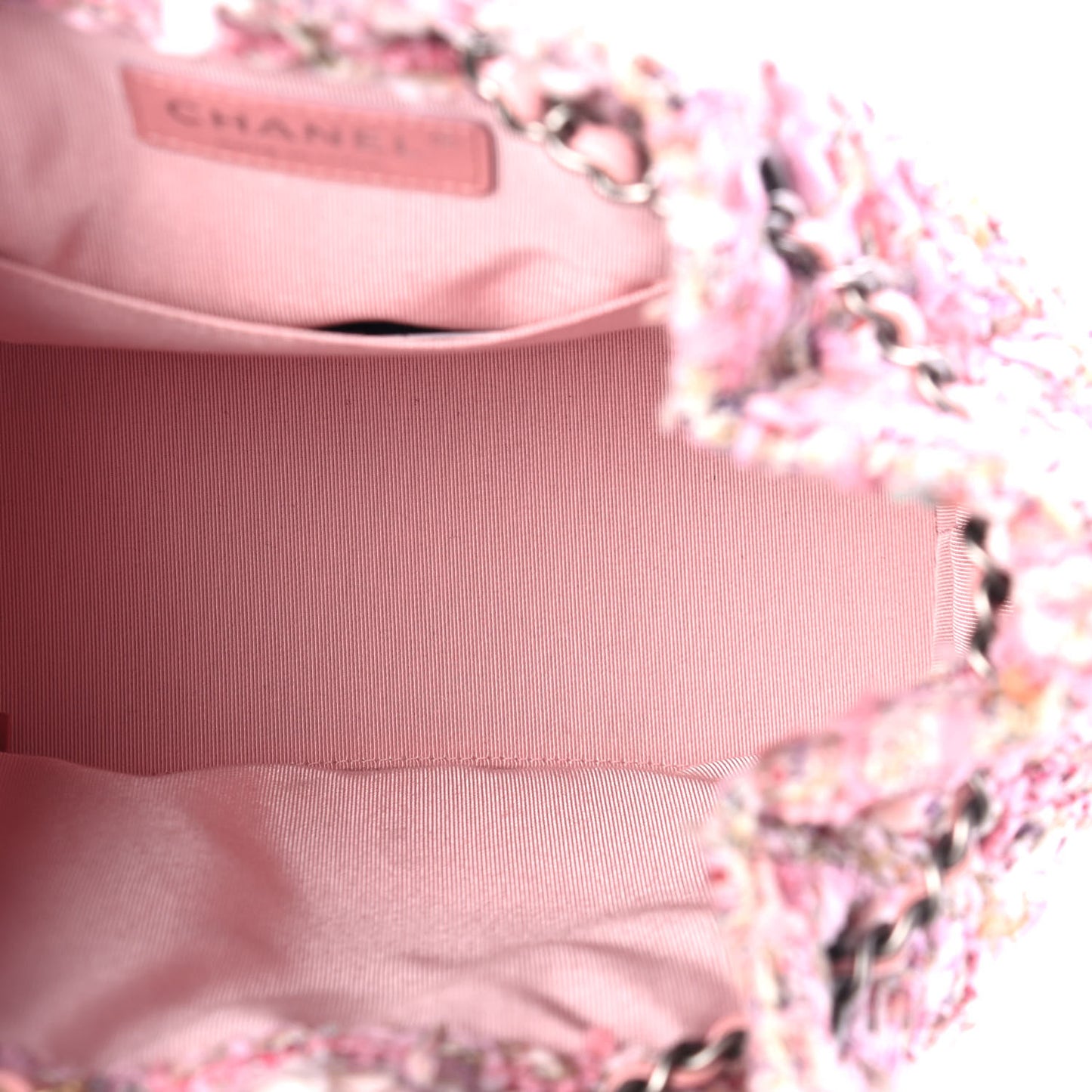Tweed Calfskin Quilted Gabrielle Backpack Pink