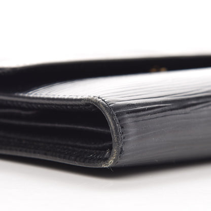 Louis Vuitton Epi Porte Tresor Etui Papiers Wallet Black 9 of 10