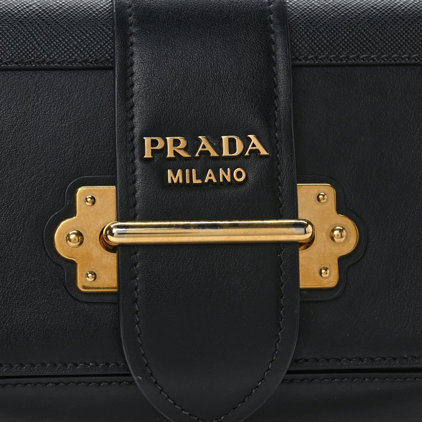 Saffiano City Calf Cahier Belt Bag Black