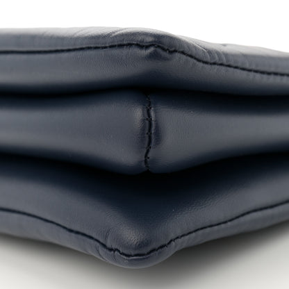 Louis Vuitton Lambskin Embossed Monogram Coussin PM Navy 9 of 9