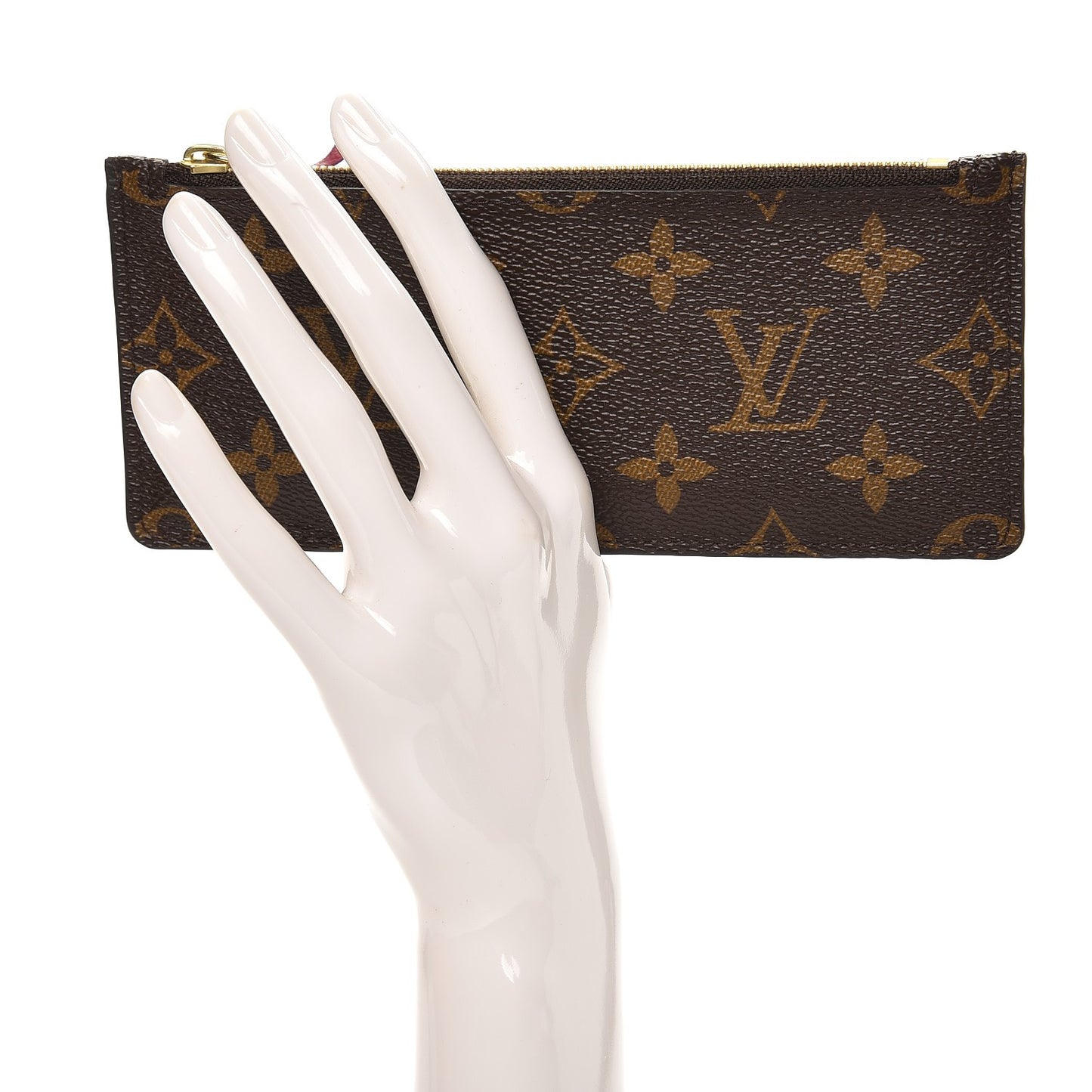 Monogram Josephine Wallet Zippered Insert Fuchsia