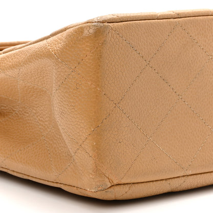 Chanel Caviar Quilted Jumbo Single Flap Beige 9 of 14