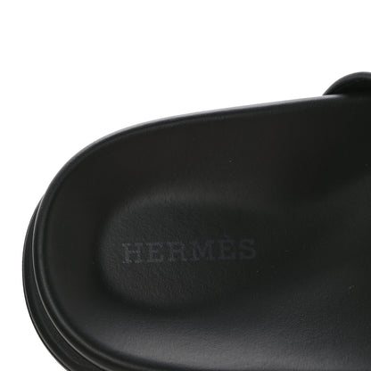 Hermes Calfskin Womens Chypre Sandals 38 Black 8 of 9