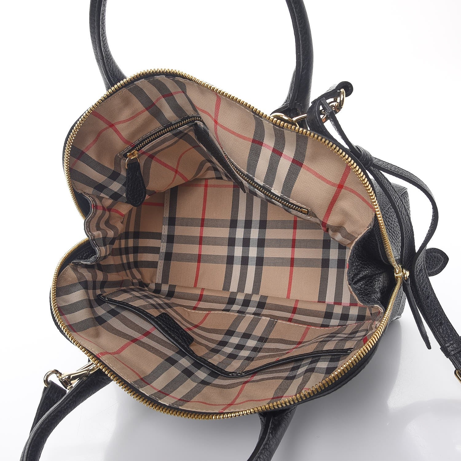 Burberry London Grainy Calfskin Small Greenwood Bowling Bag Black 5 of 9