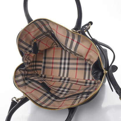 Burberry London Grainy Calfskin Small Greenwood Bowling Bag Black 5 of 9