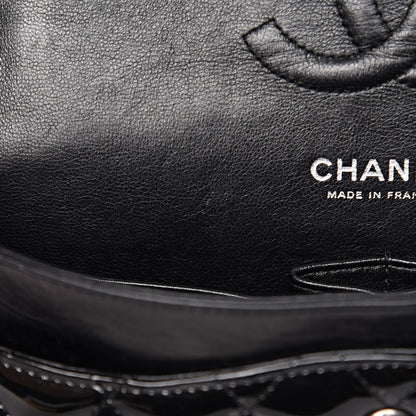 Chanel Patent Quilted Medium Double Flap Black 17 of 17