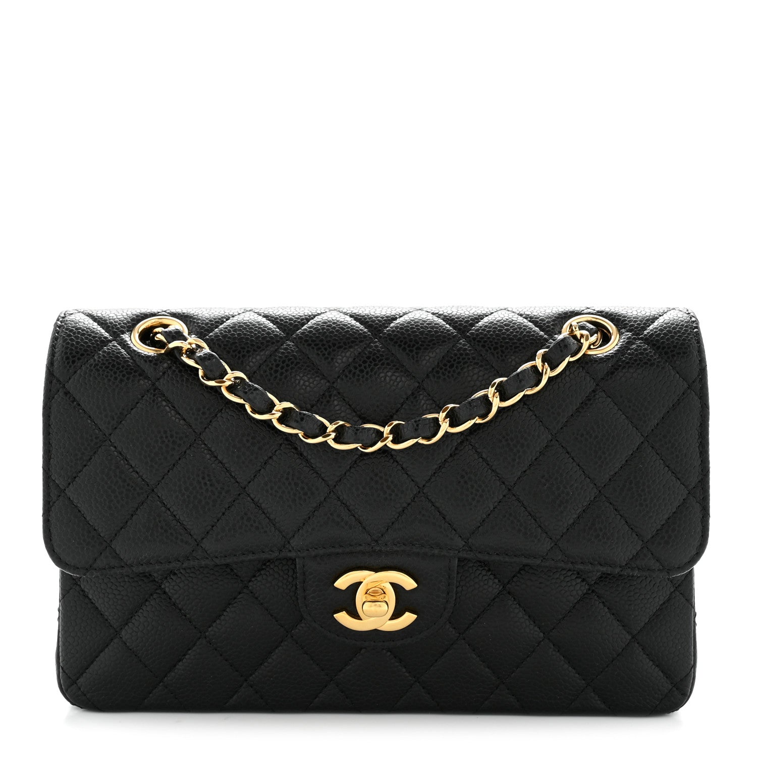 Chanel Caviar Quilted Small Double Flap Black 1 of 12