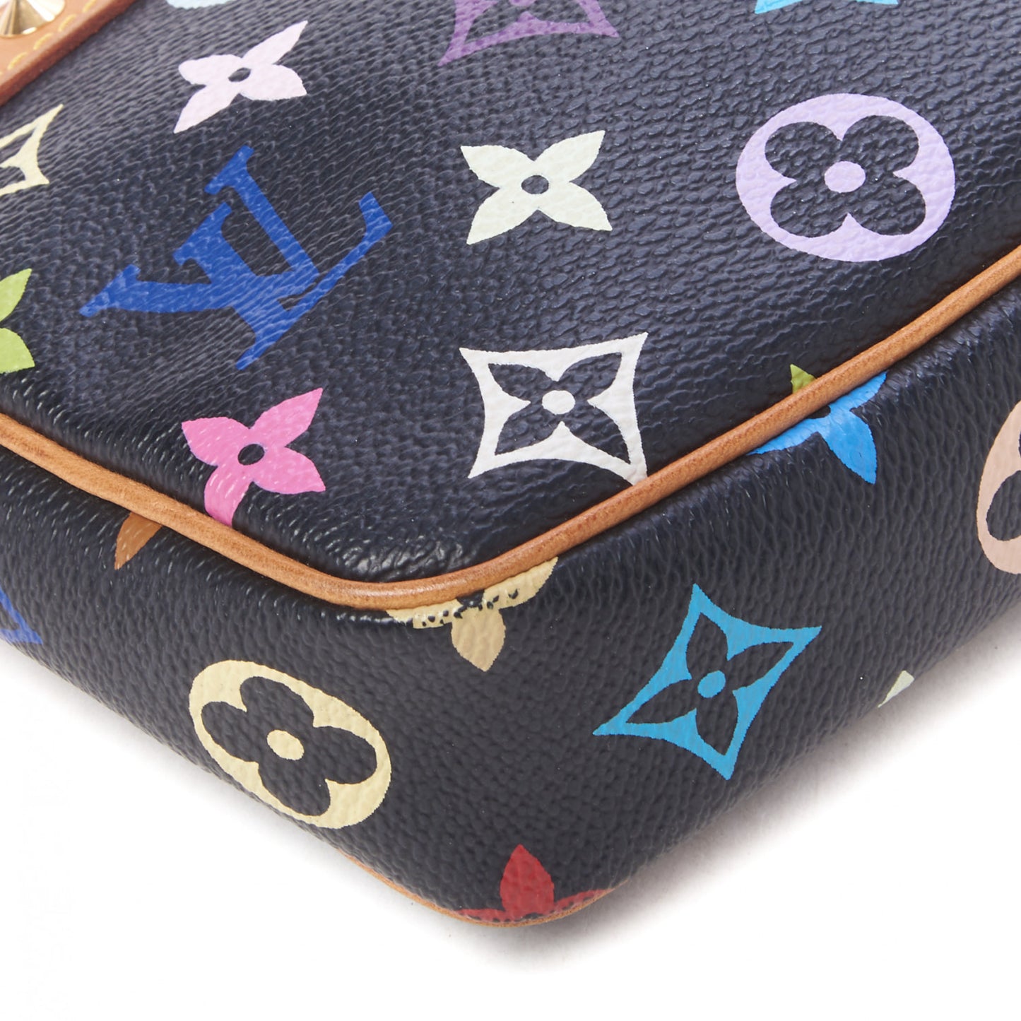Monogram Multicolor Pochette Accessories Black