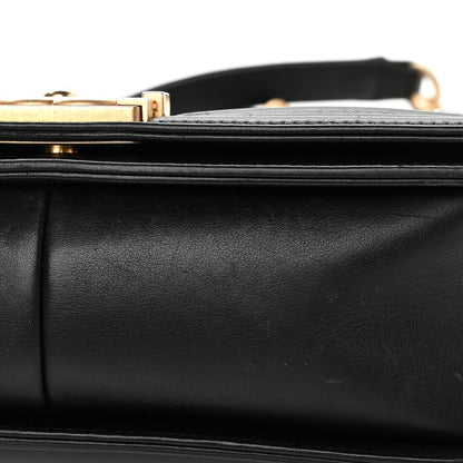 Chanel Lambskin Quilted Medium Boy Flap Black 17 of 19