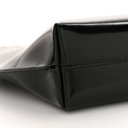 Saint Laurent Patent Calfskin Suzanne Shopping Tote Black 9 of 11