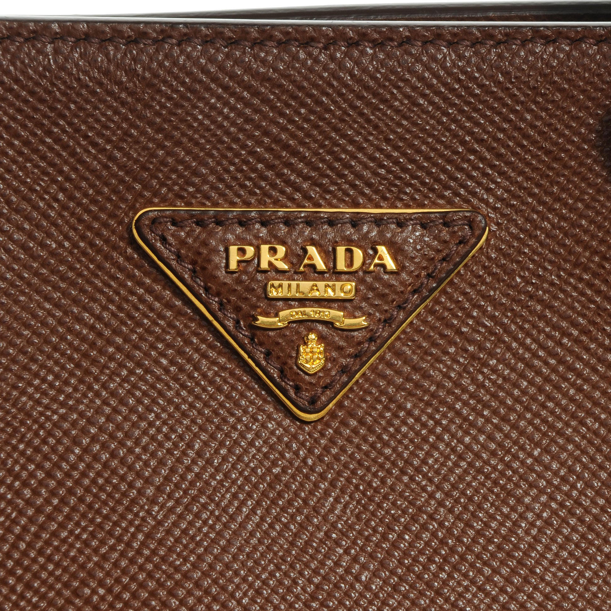 Prada Saffiano Cuir Top Handle Dome Tote Palissandro 10 of 10