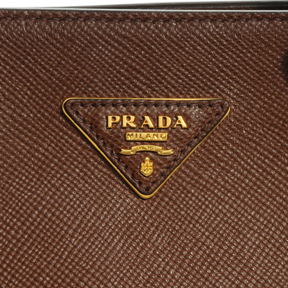 Prada Saffiano Cuir Top Handle Dome Tote Palissandro 10 of 10