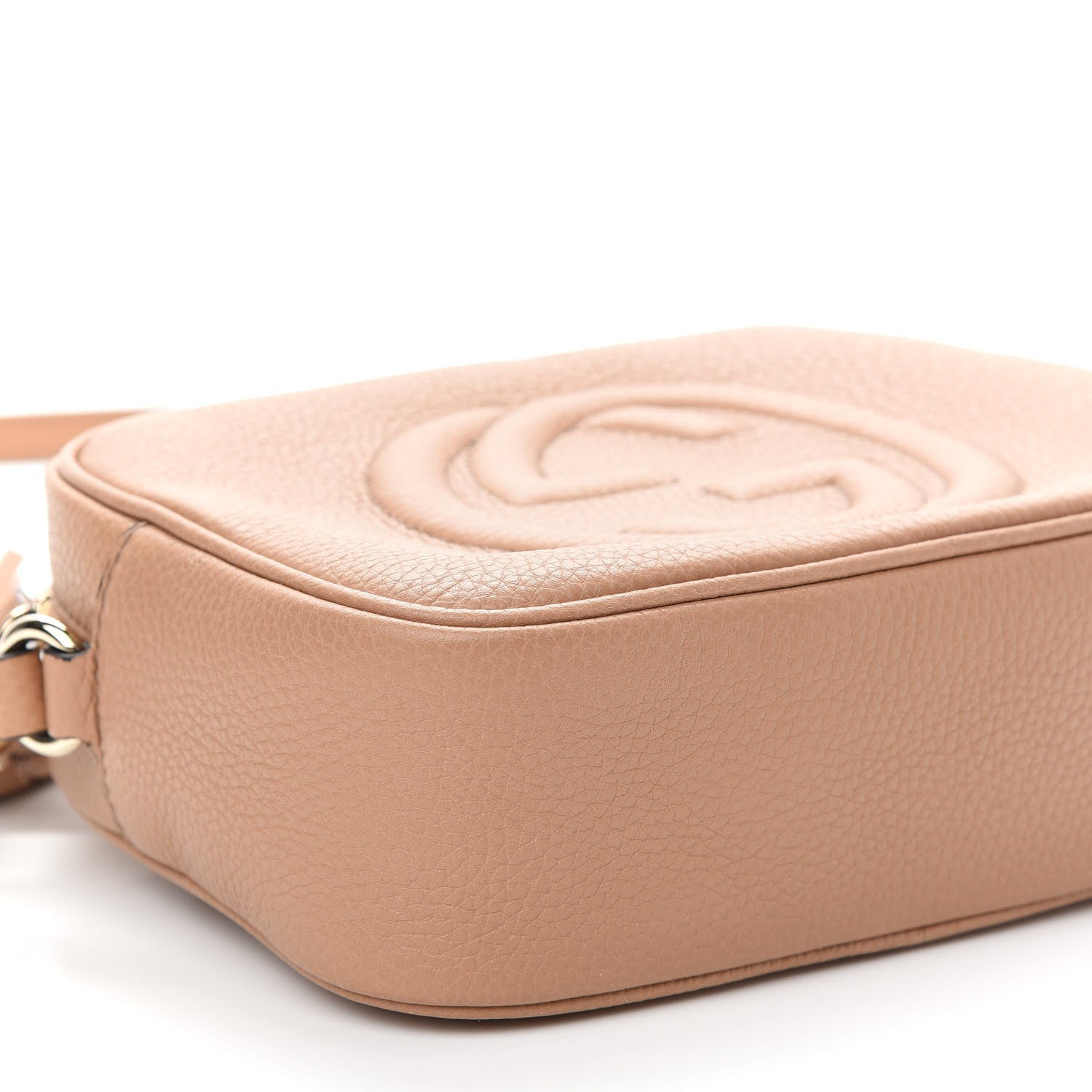 Gucci Pebbled Calfskin Small Soho Disco Bag Camelia 7 of 8