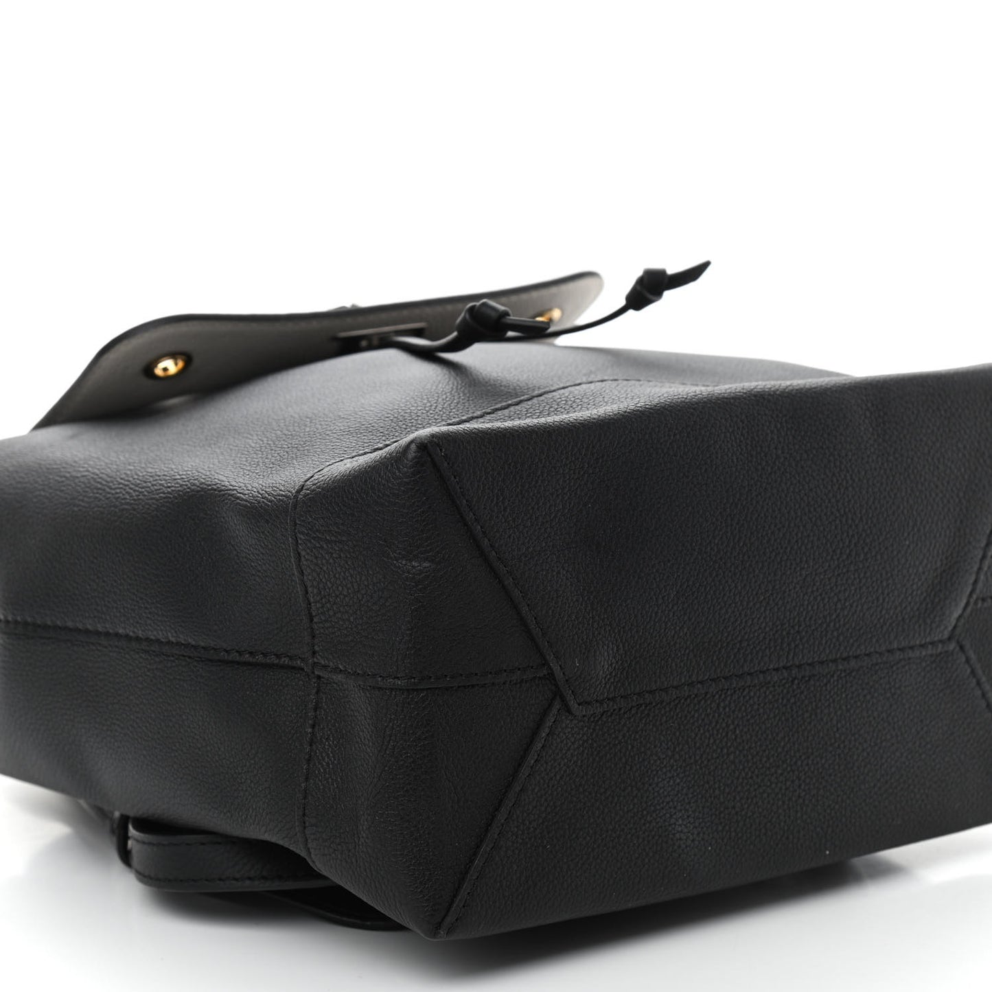 Calfskin Mechanical Flowers Lockme Backpack Black White