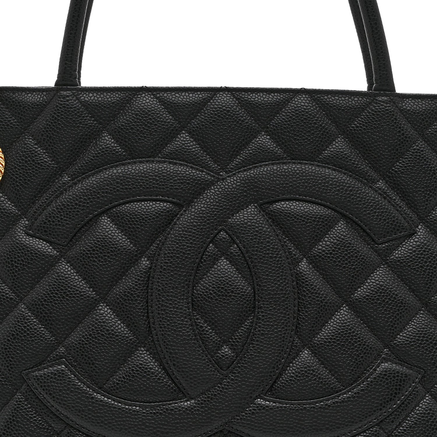 Chanel Caviar Quilted Medallion Tote Black 8 of 10