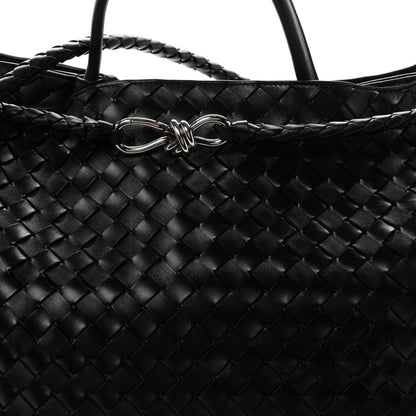 Bottega Veneta Nappa Intrecciato Large Andiamo Shoulder Bag Black 8 of 10