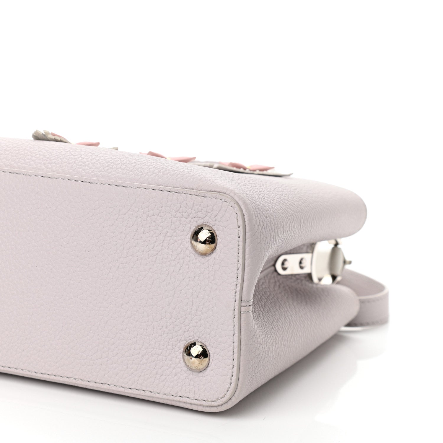 Louis Vuitton Taurillon Mechanical Flowers Capucines PM Purple 9 of 9