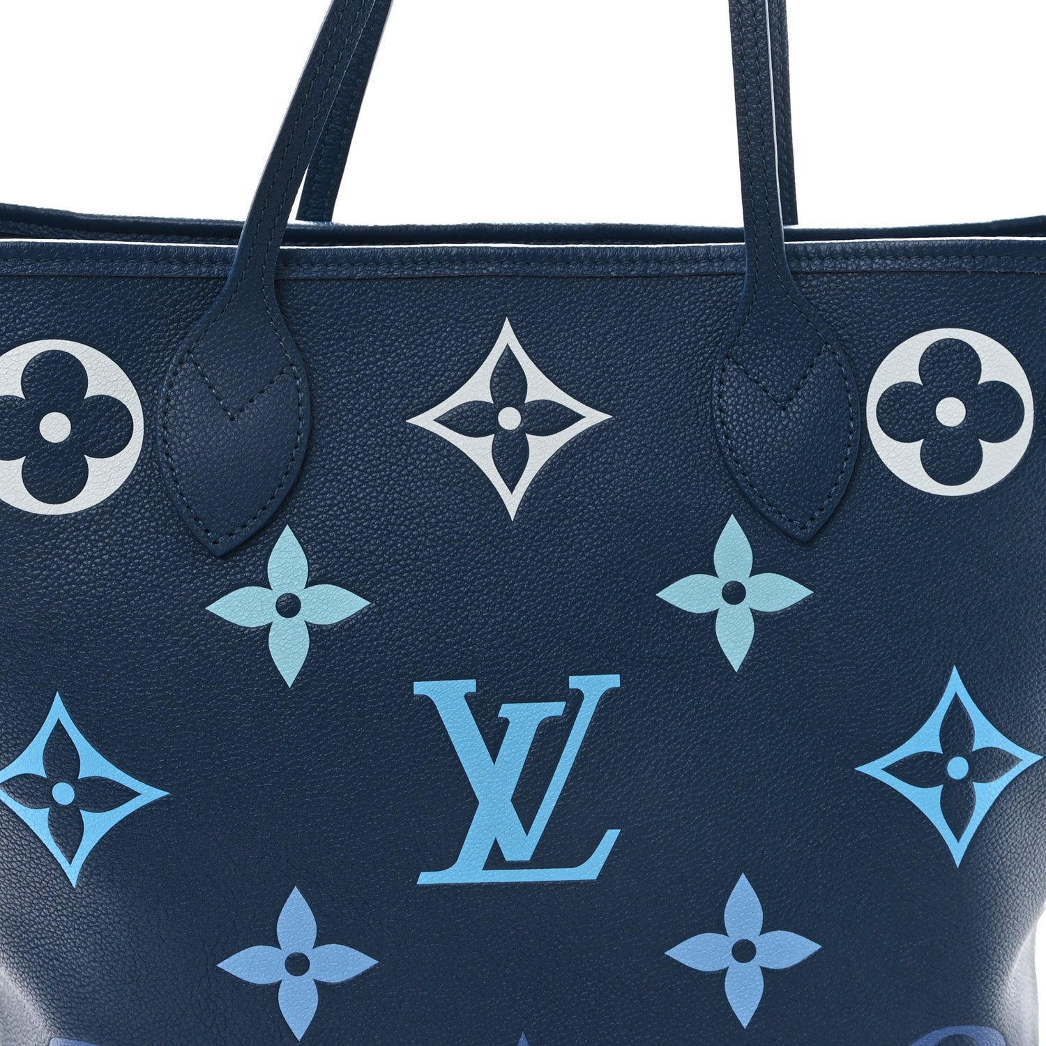 Louis Vuitton ハンドバッグ ダークブルー Louis Vuitton Empreinte Monogram Giant Neverfull MM Degrade Bleu