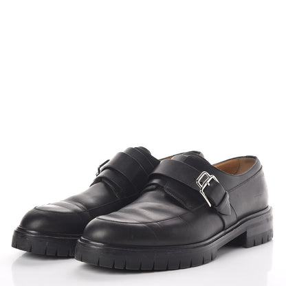 Hermes Calfskin Mens Buckle Loafers 42.5 Black 3 of 10