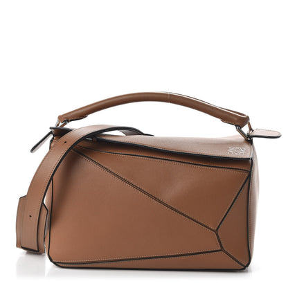 Loewe Calfskin Medium Puzzle Bag Tan 1 of 8