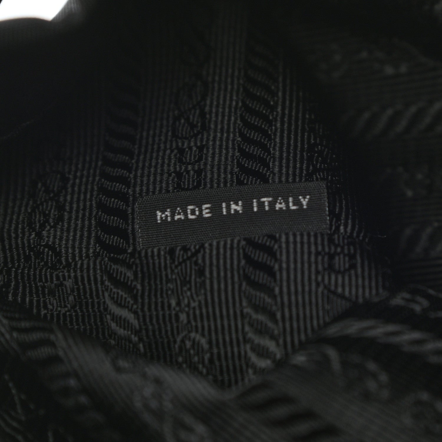 Prada Saffiano Tessuto Nylon Vela Bucket Wristlet Black 7 of 9