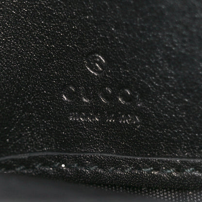 Gucci Calfskin Matelasse Pearly GG Marmont Zip Around Wallet Black 6 of 10