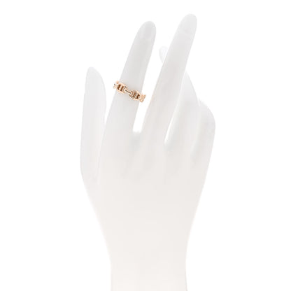 Hermes 18K Rose Gold PM Chaine d'Ancre Enchainee Ring 51 5.75 2 of 7
