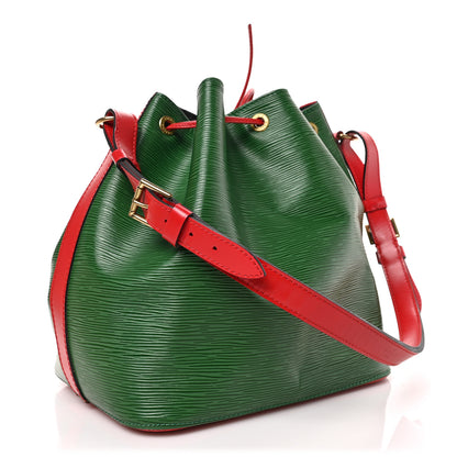 Louis Vuitton Epi Bi-Color Petit Noe Borneo Castillan Red 3 of 9