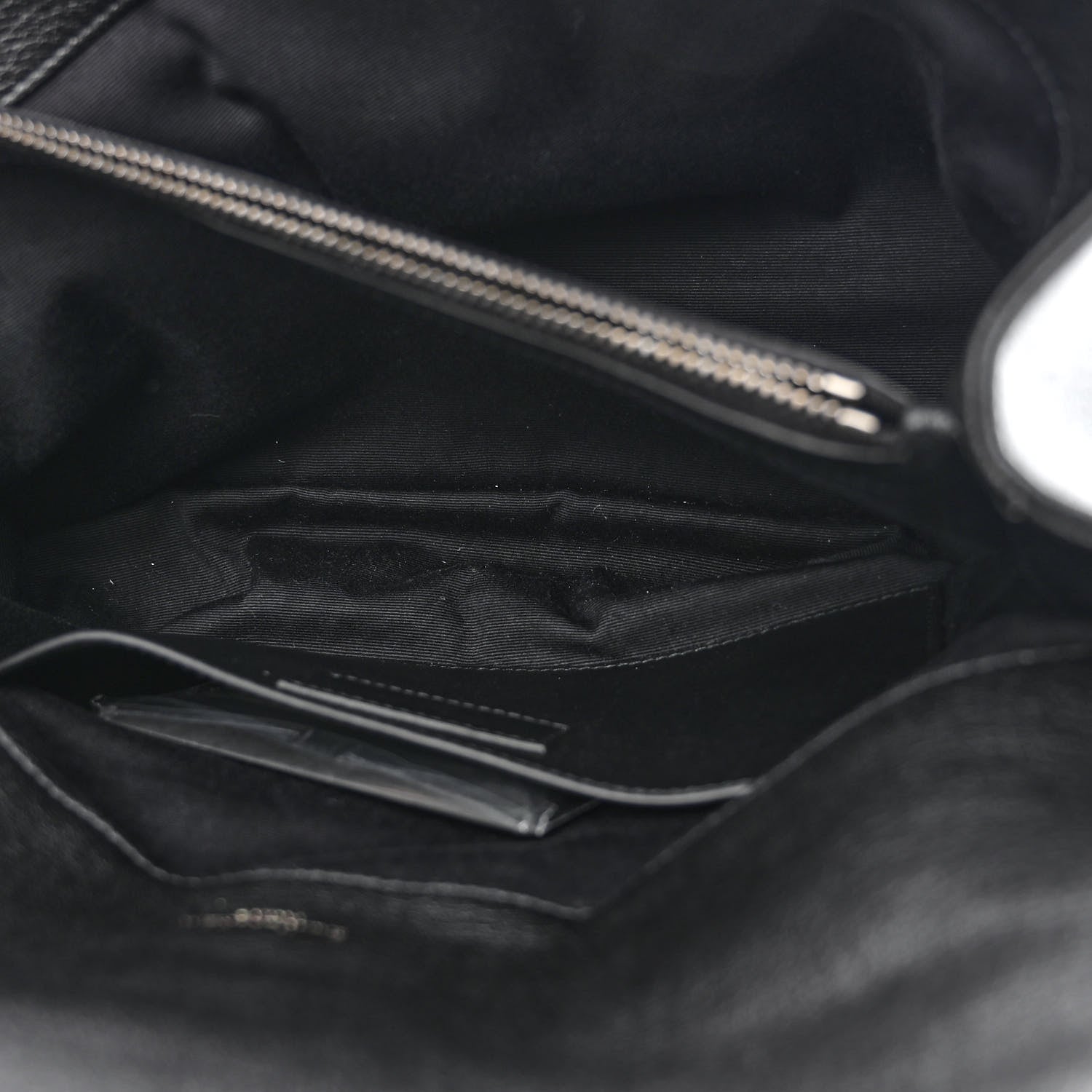 Saint Laurent Sheepskin Matelasse Chevron Monogram Large College Satchel Black 6 of 13