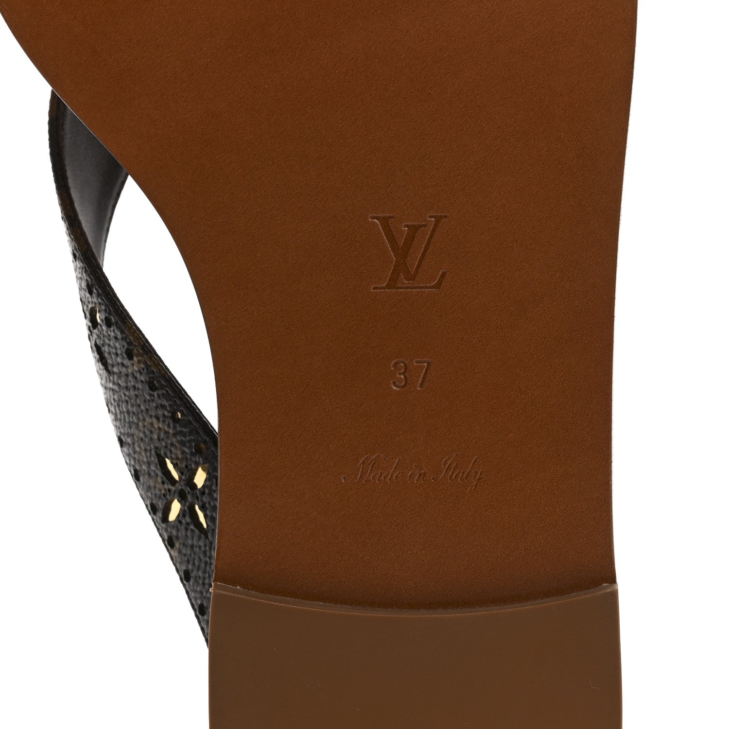 Louis Vuitton Monogram Sunny Flat Thong Sandals 37 Brown 8 of 9