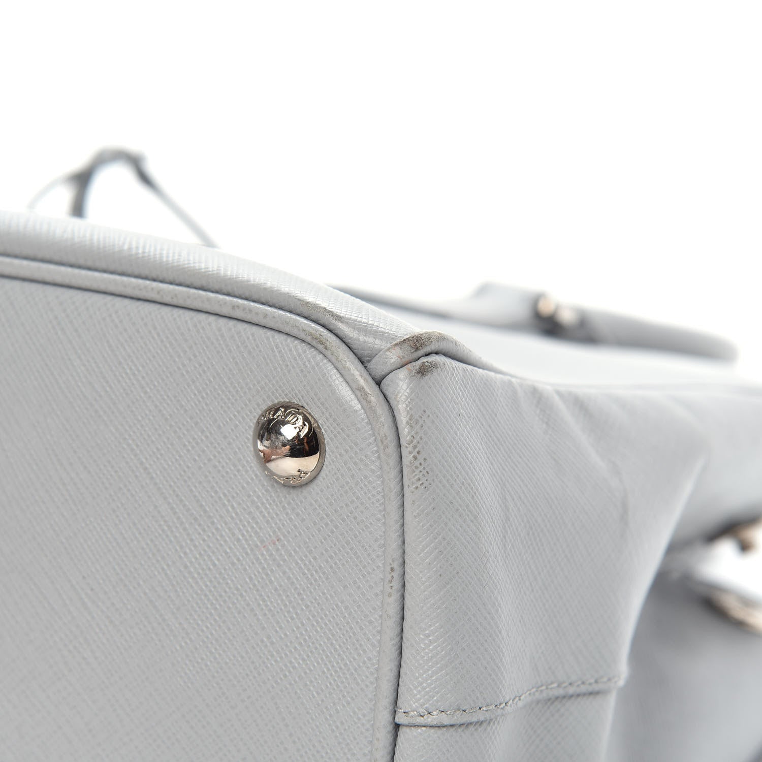 Prada Saffiano Small Galleria Double Zip Tote Nube 11 of 16