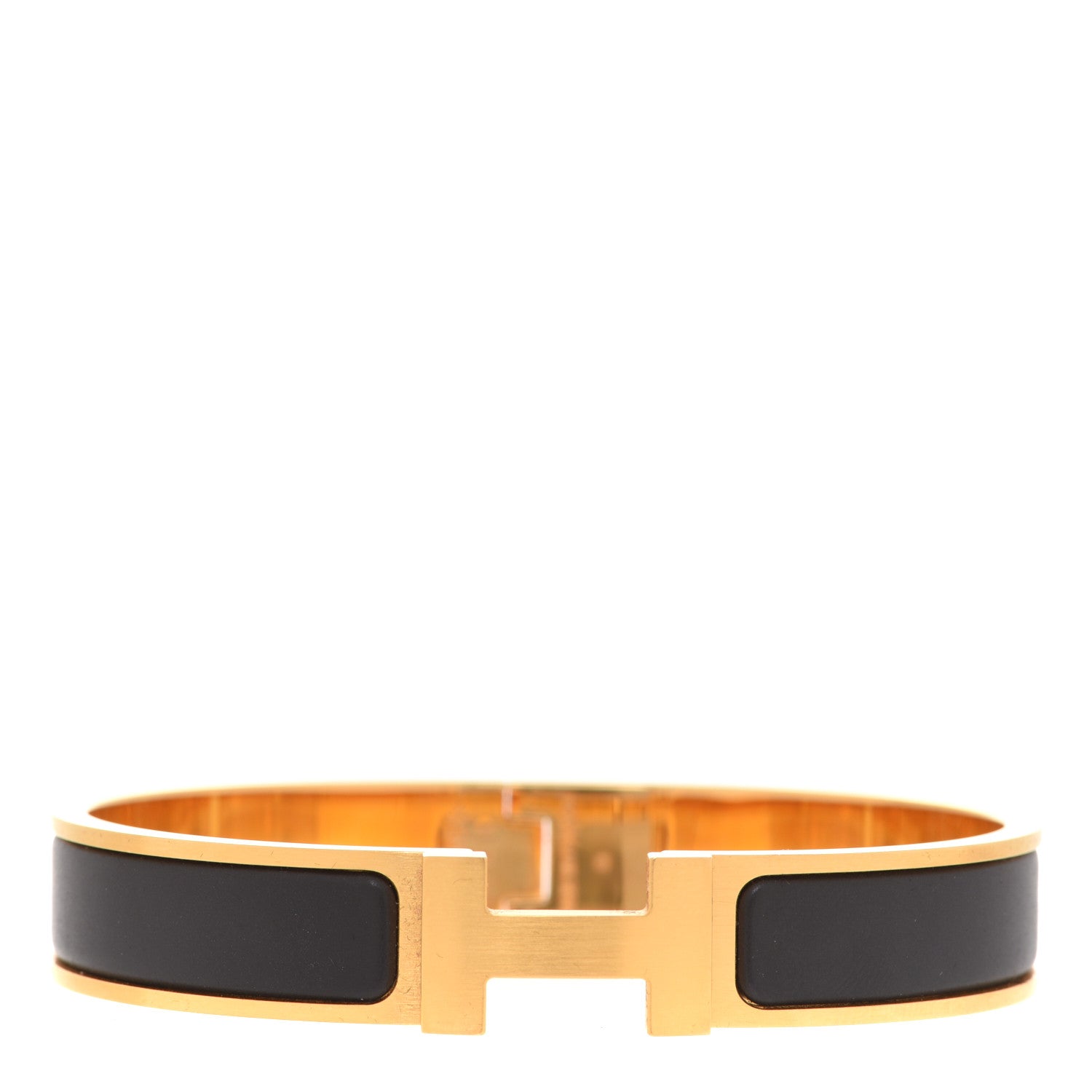 Hermes Matte Enamel Narrow Clic Clac HH Bracelet T5 Etain 1 of 7