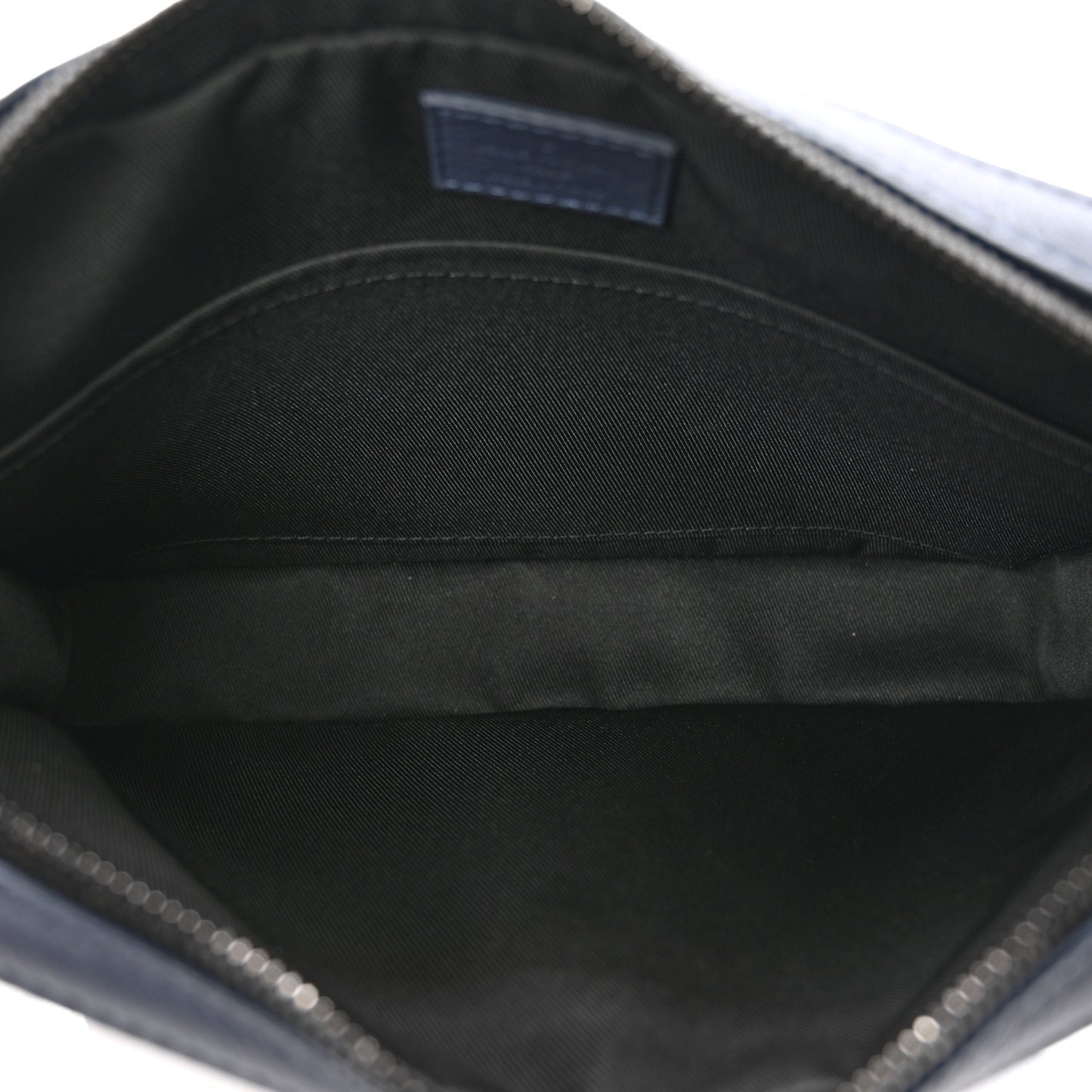 Calfskin Monogram Shadow Trio Messenger Navy River Blue