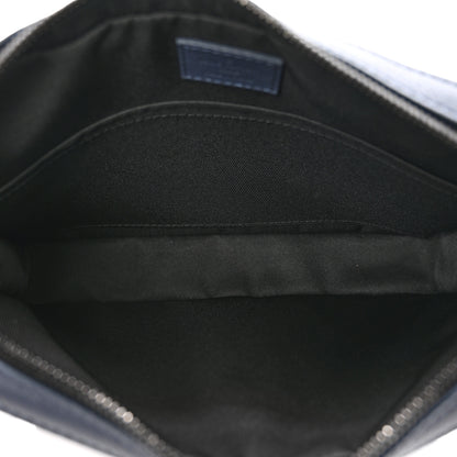 Louis Vuitton Calfskin Monogram Shadow Trio Messenger Navy River Blue 6 of 9