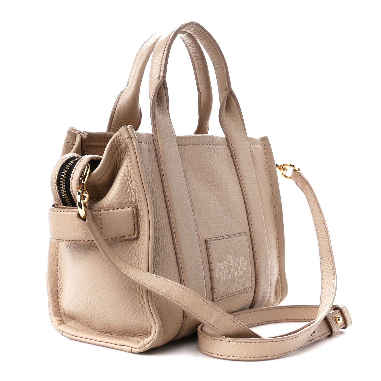 Marc Jacobs Grained Calfskin Small The Tote Bag Twine 3 of 15