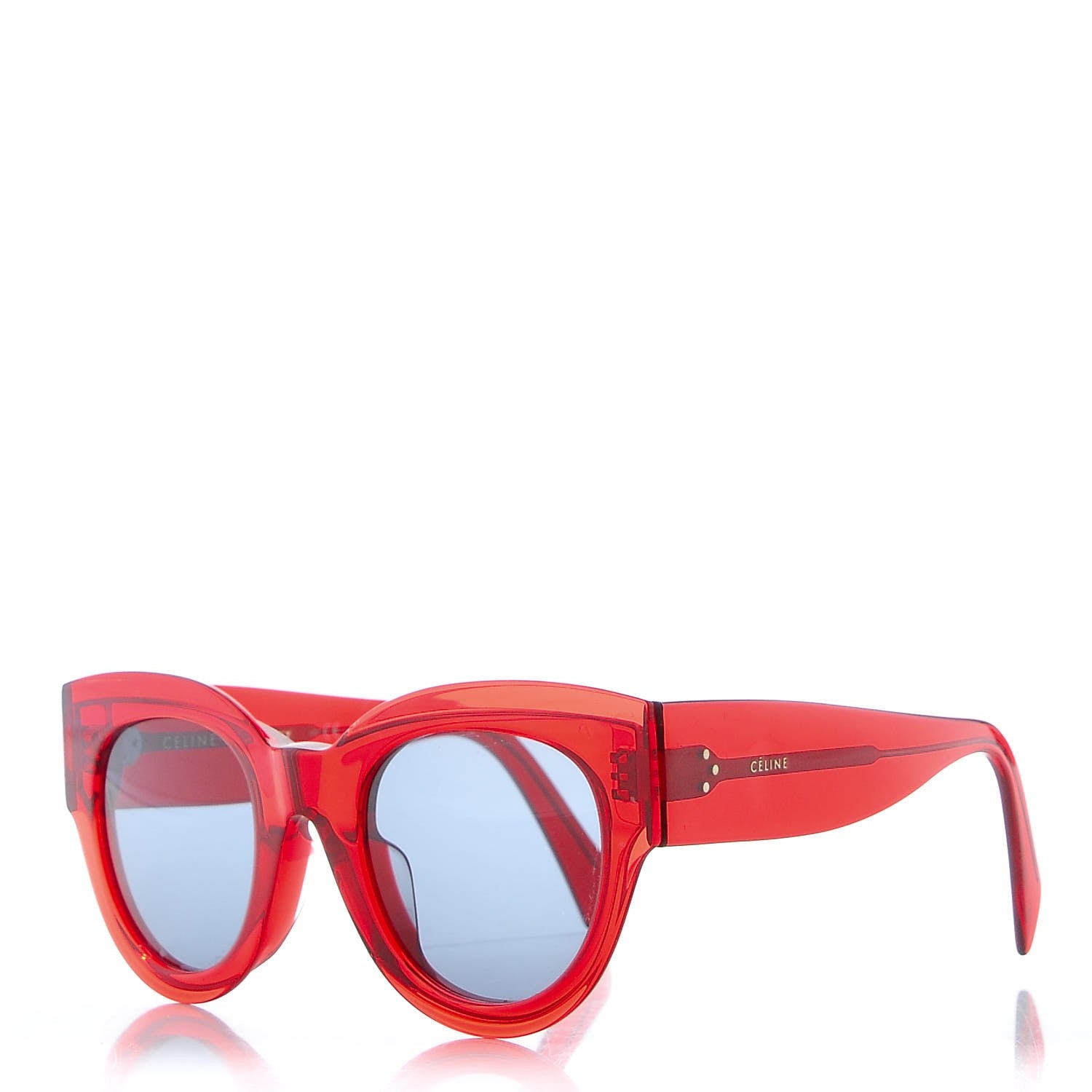Celine Acetate Cat Eye Sunglasses CL 40008F Red 1 of 8