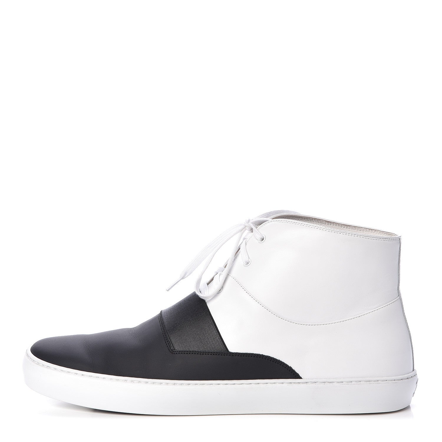 Chanel Calfskin Mens High Top Sneakers 45 Black 1 of 12