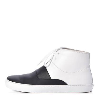 Chanel Calfskin Mens High Top Sneakers 45 Black 1 of 12